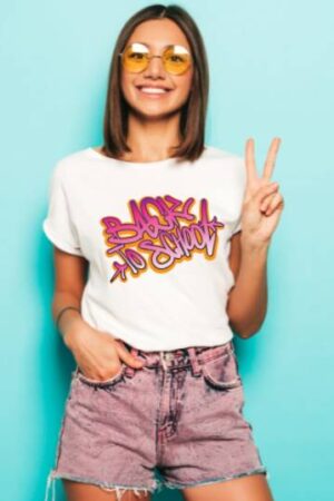 Back to School Graffiti Graphic T-Shirt